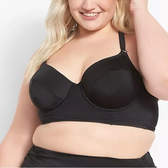 Cacique Macrame Balconette Swim Top 44DD - Picture 2 of 7